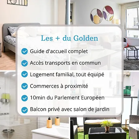 Le Golden - Centre - Acces Transports En Commun - Balcon Cosy - Commerces A Proximite アパート シルティグアイム